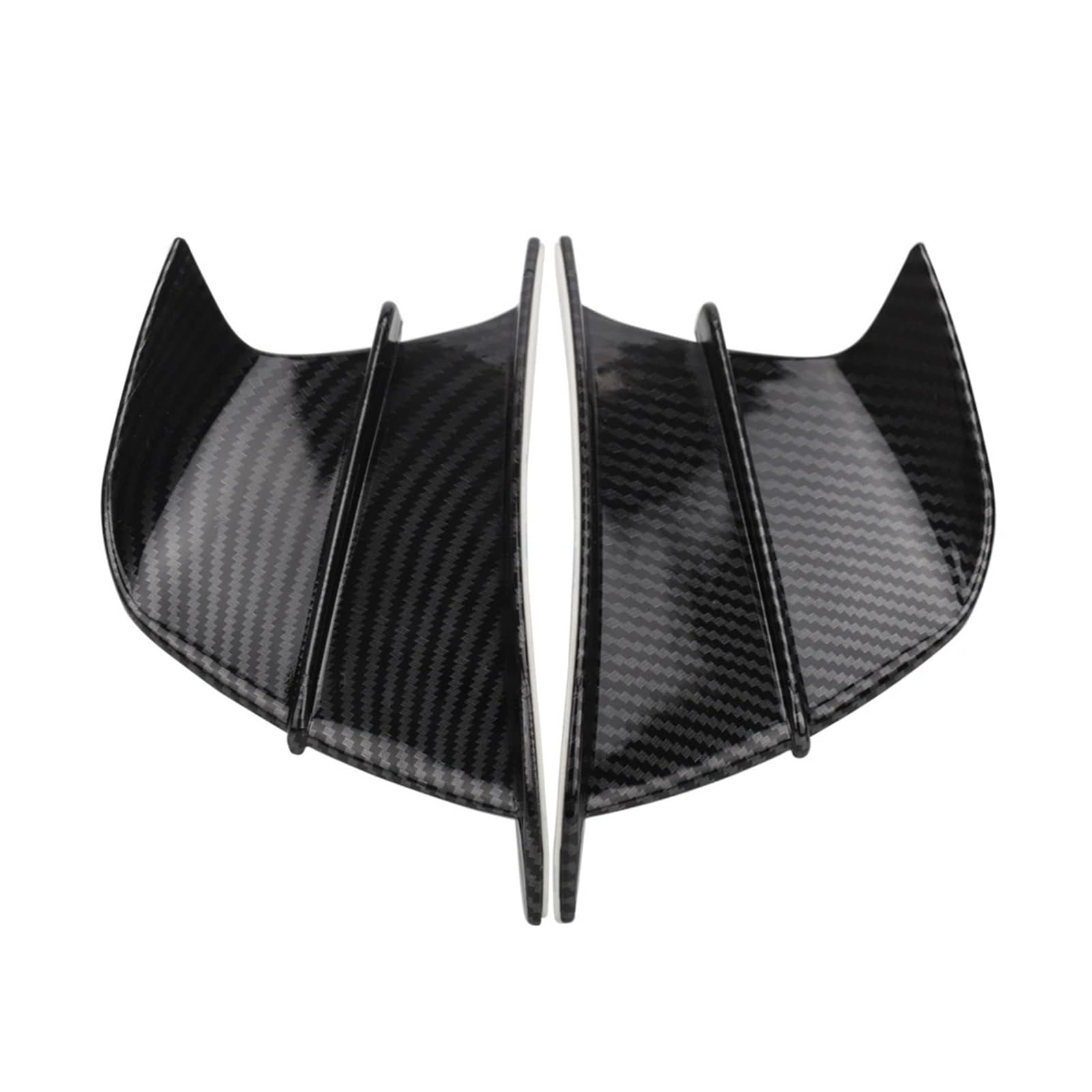 Motorradteile Für FZ1 FZ6 FZ6R FZ8 XJ6 FZ16 FZ25 Für Fazer Für FJR1300 Für FZS600 Motorrad Winglet Aerodynamische Flügel Kit Spoiler Motorrad Vorderspoiler(Carbon Fiber) von OEXRIGRU
