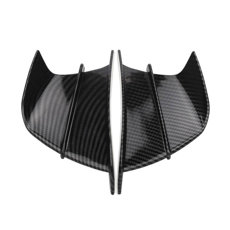Motorradteile Für FZ1 FZ6 FZ6R FZ8 XJ6 FZ16 FZ25 Für Fazer Für FJR1300 Für FZS600 Motorrad Winglet Aerodynamische Flügel Kit Spoiler Motorrad Vorderspoiler(Carbon Fiber) von OEXRIGRU