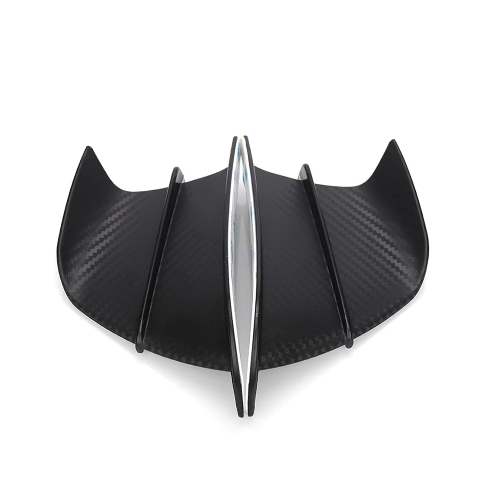 Motorradteile Für FZ1 FZ6 FZ6R FZ8 XJ6 FZ16 FZ25 Für Fazer Für FJR1300 Für FZS600 Motorrad Winglet Aerodynamische Flügel Kit Spoiler Motorrad Vorderspoiler(Glossy Black) von OEXRIGRU