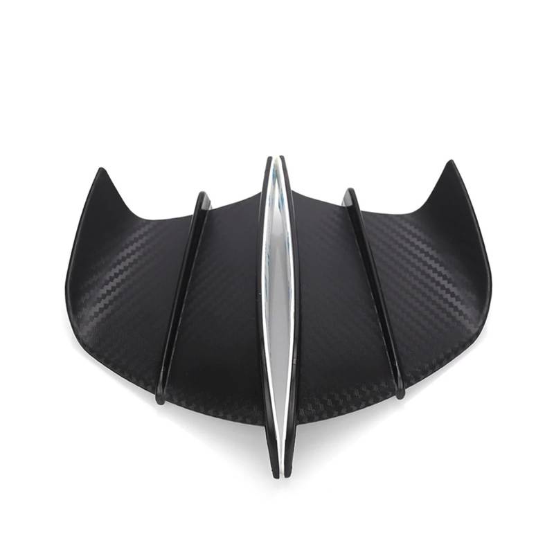 Motorradteile Für FZ1 FZ6 FZ6R FZ8 XJ6 FZ16 FZ25 Für Fazer Für FJR1300 Für FZS600 Motorrad Winglet Aerodynamische Flügel Kit Spoiler Motorrad Vorderspoiler(Glossy Black) von OEXRIGRU