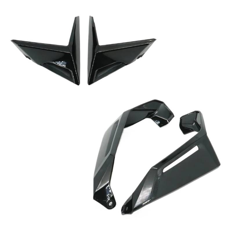 Motorradteile Für Forza 750 2021 2022 Motorrad Air Deflektor Kit Schwarz Spoiler Hinzufügen-auf Spoiler Seite Motorrad Vorderspoiler(AB Black) von OEXRIGRU