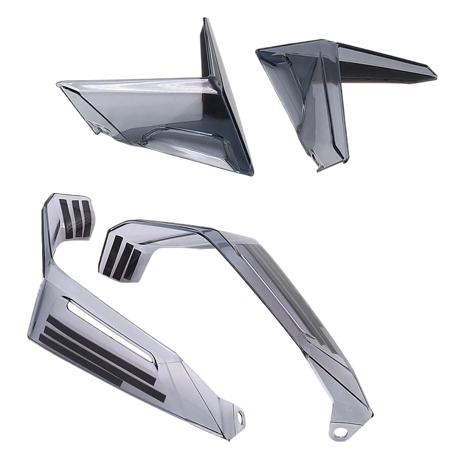 Motorradteile Für Forza 750 2021 2022 Motorrad Air Deflektor Kit Schwarz Spoiler Hinzufügen-auf Spoiler Seite Motorrad Vorderspoiler(AB Gray) von OEXRIGRU