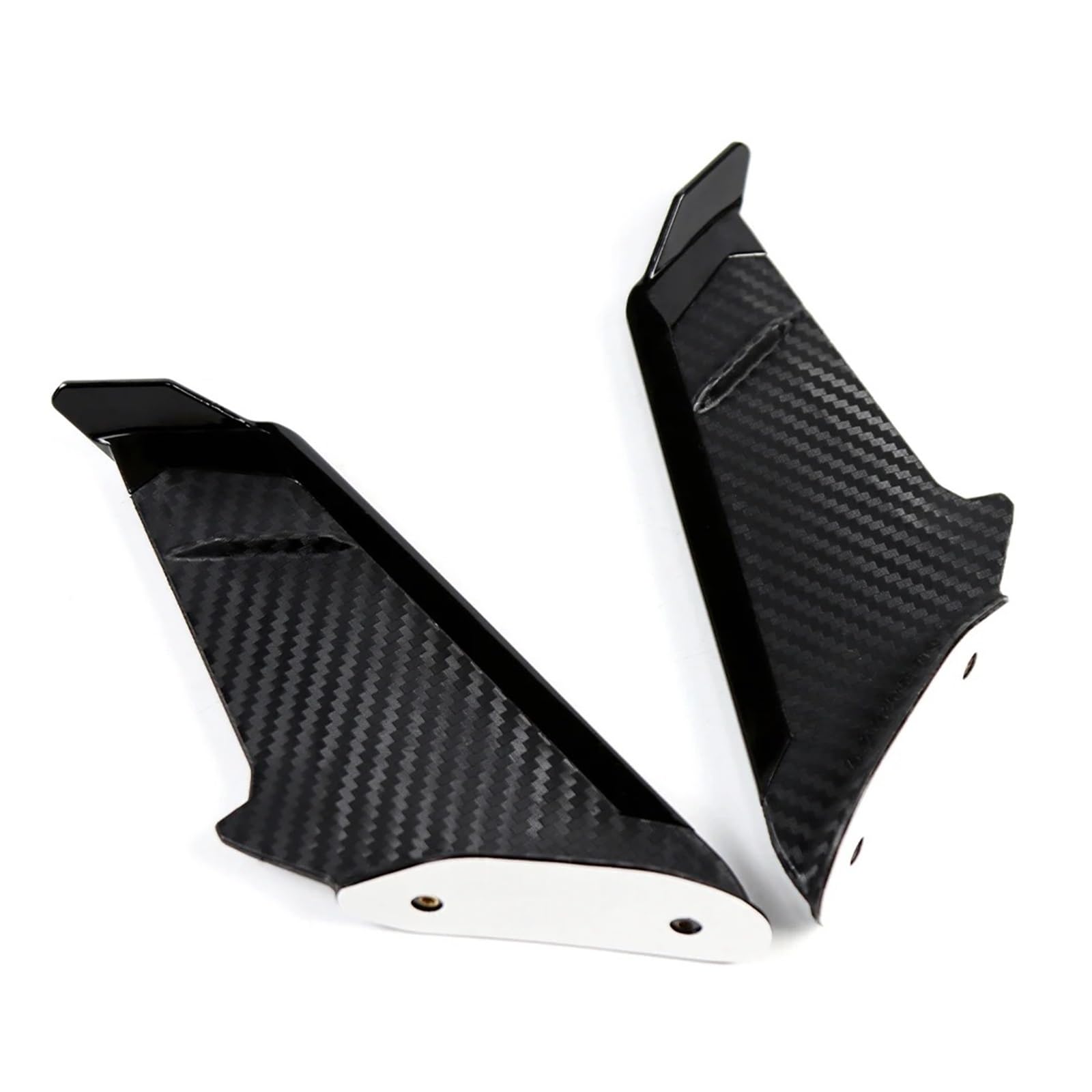 Motorradteile Für GSX-R 600/750/1000/125 Für GSX250R Für GSXS1000F Motorrad Front Verkleidung Aerodynamische Winglets Seite Spoiler Motorrad Vorderspoiler(Schwarz) von OEXRIGRU