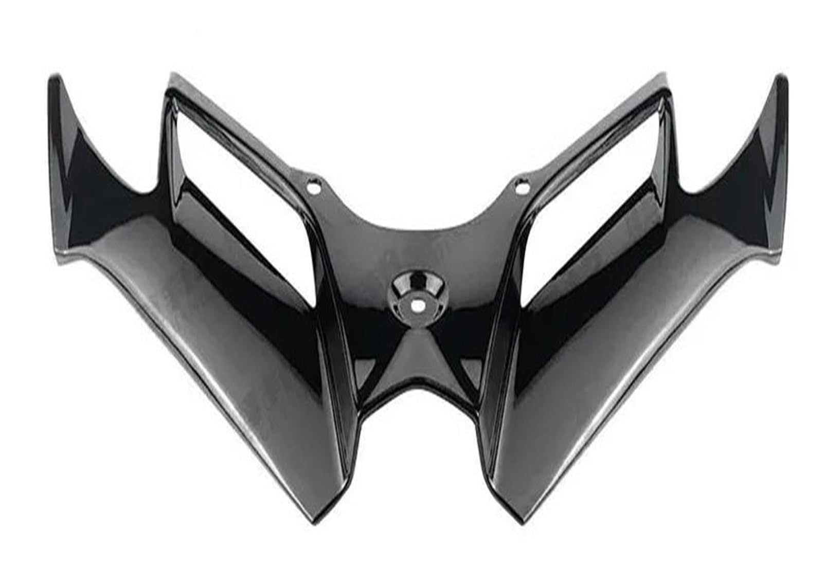 Motorradteile Für Kawasaki Für Ninja 300/250 EX300 2013-2017 Motorrad Winglet Aerodynamische Flügel Kit Spoiler Motorrad Zubehör Motorrad Vorderspoiler(Bright Black) von OEXRIGRU