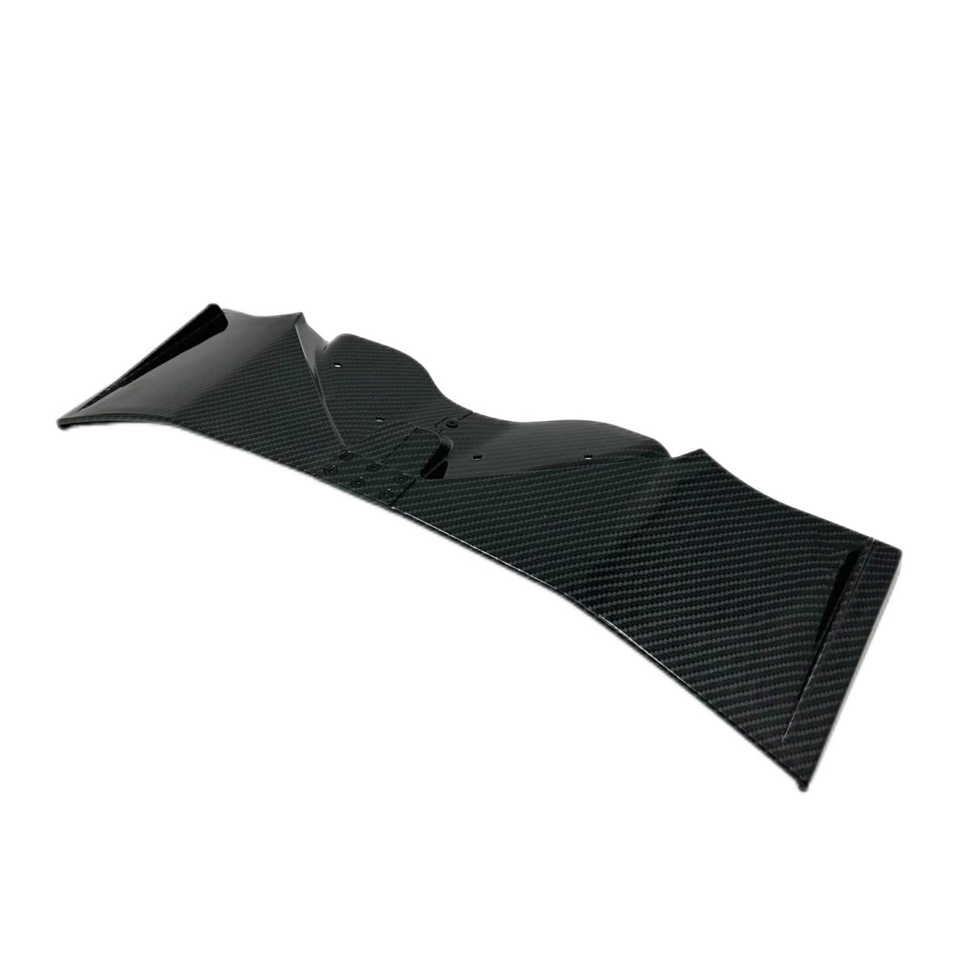 Motorradteile Für Kawasaki Für Ninja 400 2018 2019 2020 2021 2022 2023 Motorrad Front Winglet Aerodynamic Kit Spoiler Motorrad Vorderspoiler(Carbon) von OEXRIGRU