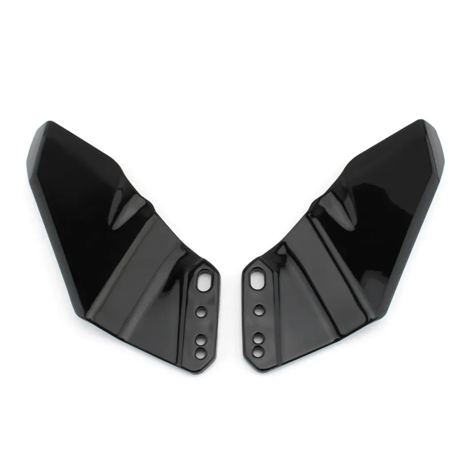 Motorradteile Für Kawasaki Für Ninja 400 250 300 650R Z1000SX Z800 Motorrad Seite Winglet Aerodynamische Flügel Kit Spoiler Verkleidung Motorrad Vorderspoiler(Bright Black) von OEXRIGRU