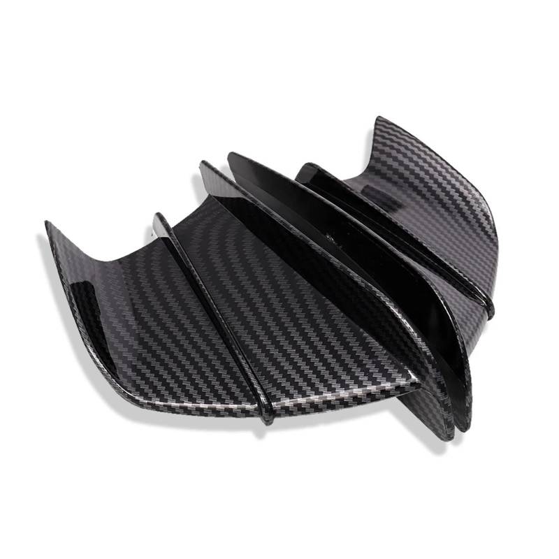 Motorradteile Für Kawasaki Für Ninja H2 H2R ABS Motorrad Winglet Aerodynamische Seite Flügel Fin Spoiler 1 Paar Motorrad Vorderspoiler(B) von OEXRIGRU