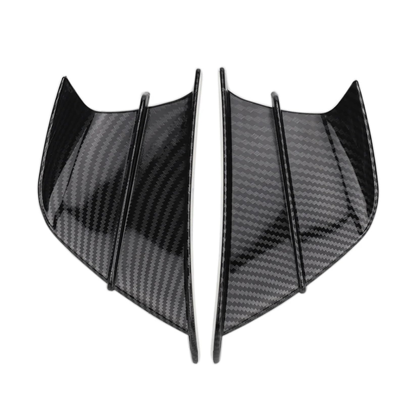 Motorradteile Für Kawasaki Für Ninja ZX6R 636 ZX-25R ZX6RR ZX-6 ZX10R ZX1400 ZX14R Motorrad Winglet Aerodynamische Flügel Kit Spoiler Motorrad Vorderspoiler(B) von OEXRIGRU