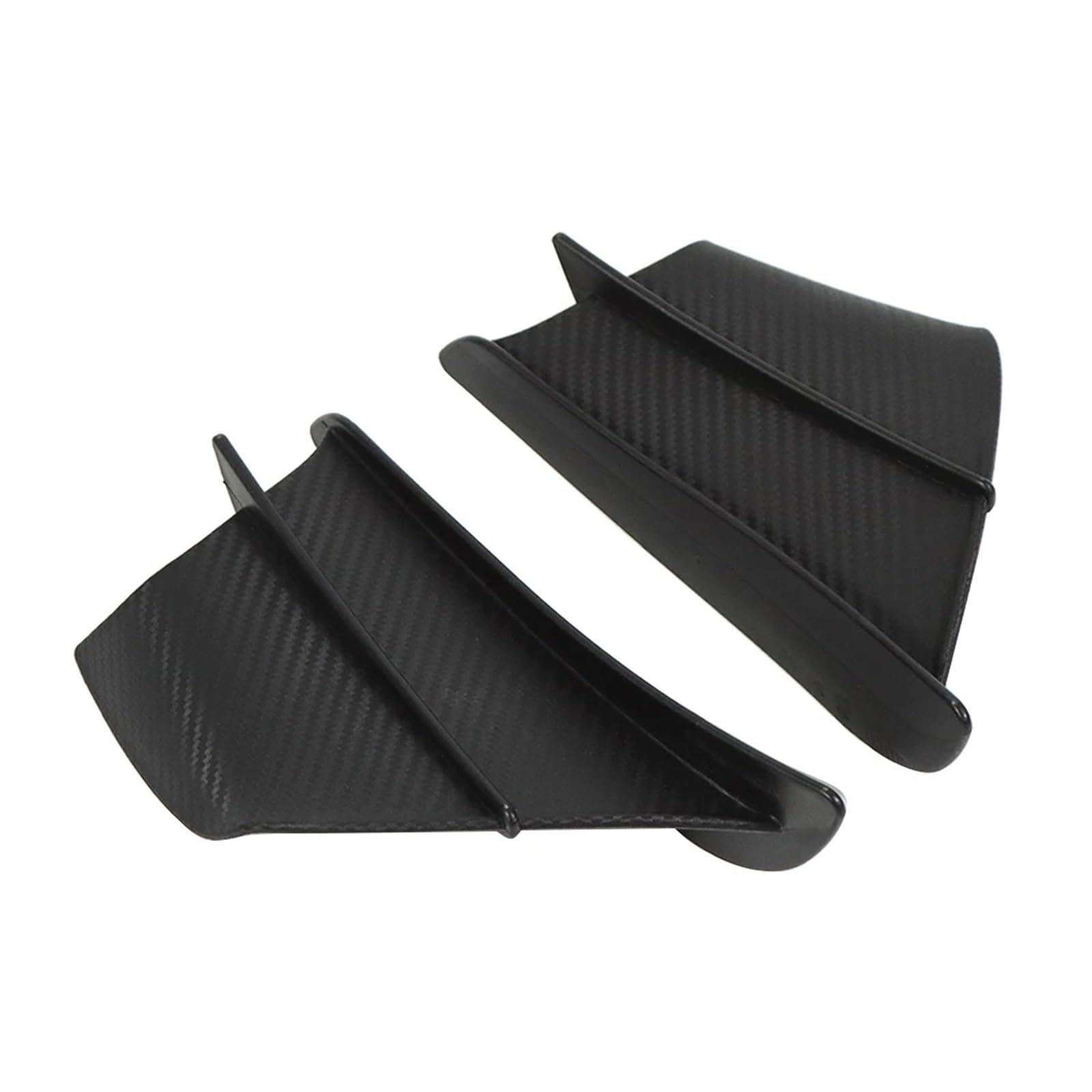 Motorradteile Für Kawasaki Für Ninja ZX6R 636 ZX636R ZX6RR ZX-6 ZX10R ZX1400 ZX14R Motorrad Winglet Aerodynamische Flügel Kit Spoiler Motorrad Vorderspoiler(Matte Fiber) von OEXRIGRU