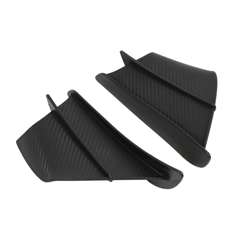 Motorradteile Für Kawasaki Für Ninja ZX6R 636 ZX636R ZX6RR ZX-6 ZX10R ZX1400 ZX14R Motorrad Winglet Aerodynamische Flügel Kit Spoiler Motorrad Vorderspoiler(Matte Fiber) von OEXRIGRU