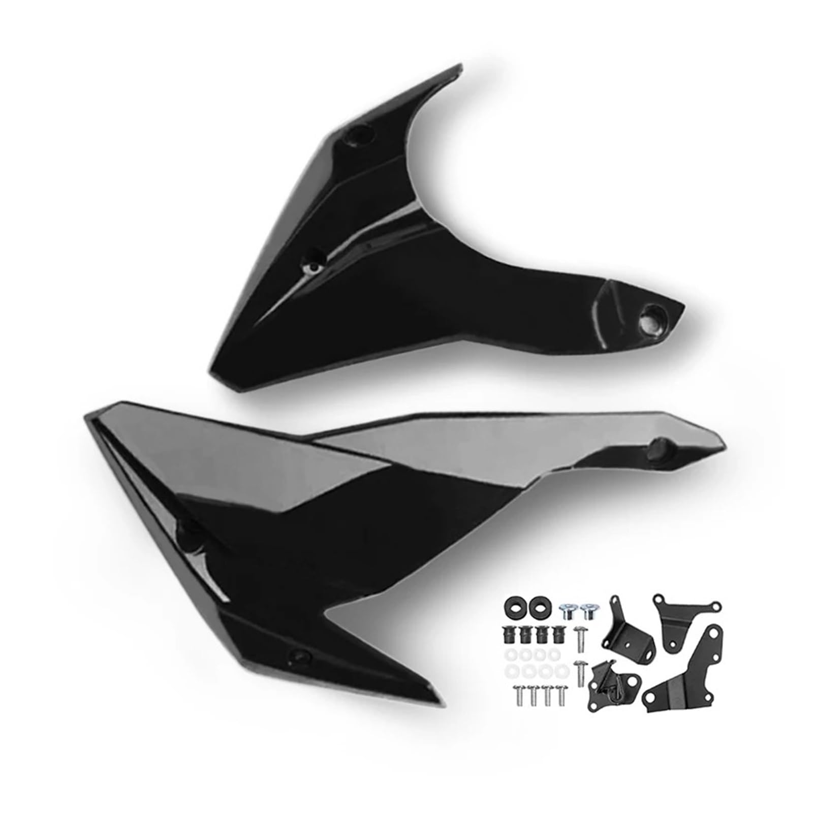 Motorradteile Für Kawasaki Z400 2018 2019 2020 2021 2022 2023 Motorrad Belly Pan Bellypan Unteren Motor Spoiler Cowling Schutz Verkleidung Motorrad Vorderspoiler(Gloss Black) von OEXRIGRU