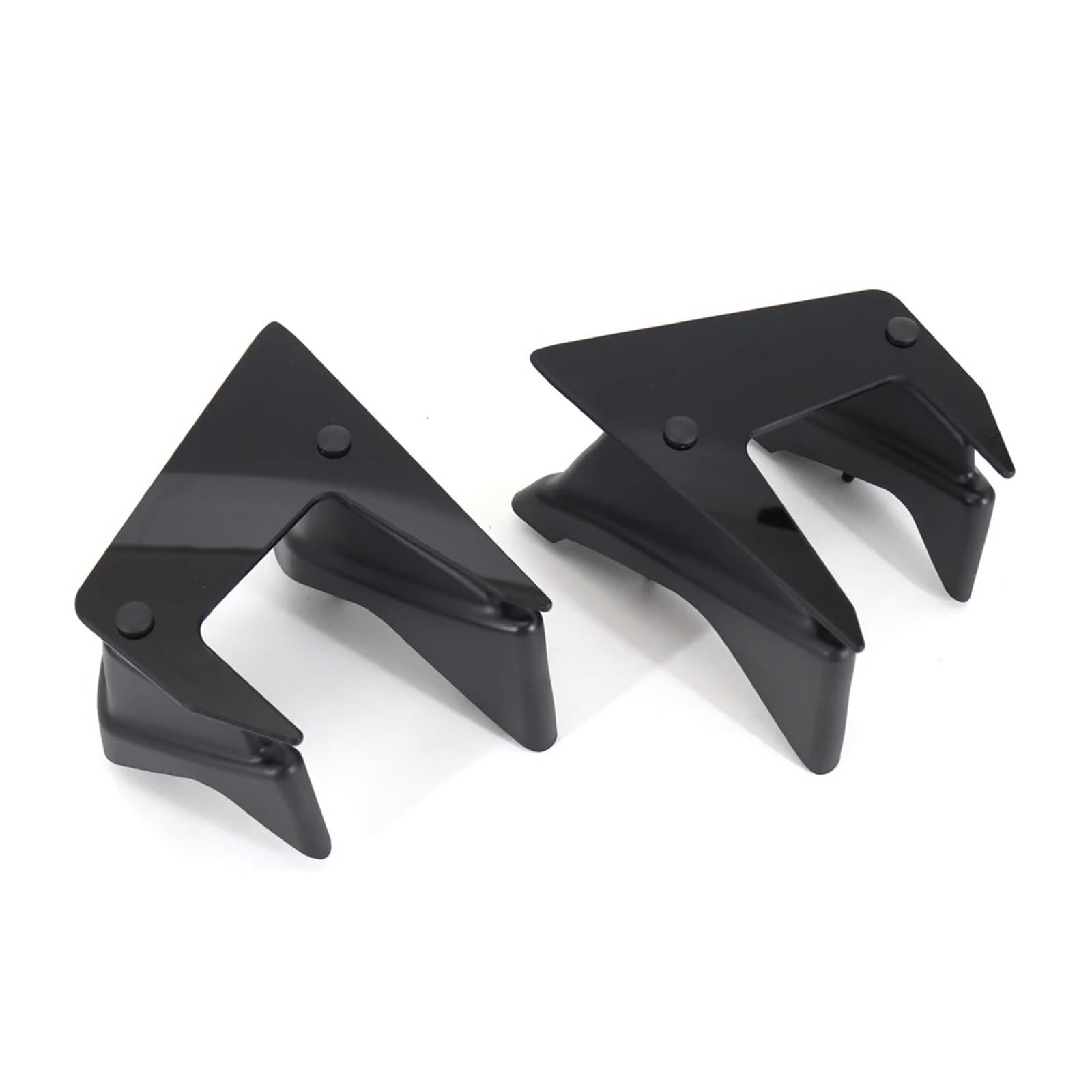 Motorradteile Für MT-07 Für MT07 Für MT 07 2018 2019 2020 Motorradteile Seitlicher Abtrieb Nackte Spoiler Feste Winglet-Verkleidungsflügel Motorrad Vorderspoiler(Schwarz) von OEXRIGRU