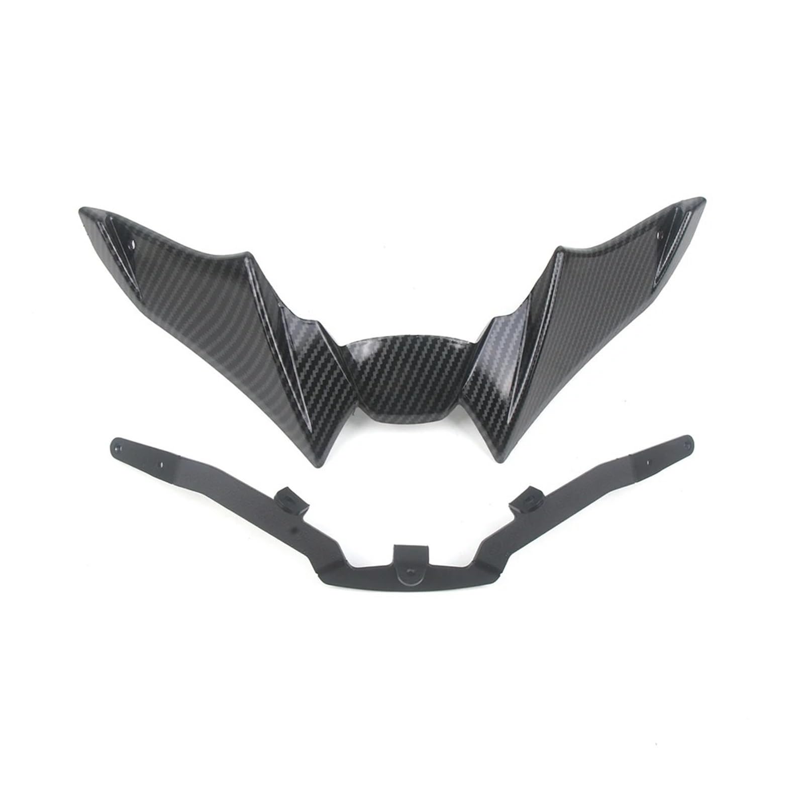 Motorradteile Für MT-09 SP 2021 2022 2023 Motorrad Vorderrad Kotflügel Schnabel Nase Kegel Erweiterung Extender Gugel Spoiler Abdeckung Motorrad Vorderspoiler(Carbon Fiber) von OEXRIGRU
