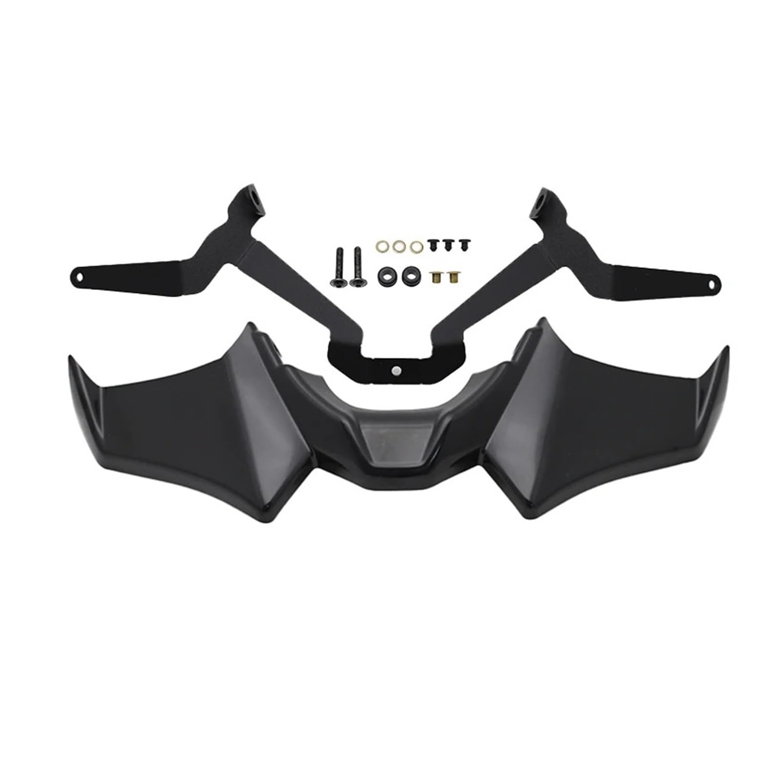 Motorradteile Für MT07 Für MT-07 SP 2021-2024 Motorrad Vorderrad Für Kotflügel Schnabel Nase Kegel Verlängerung Extender Gugel Spoiler Abdeckung Motorrad Vorderspoiler(Schwarz) von OEXRIGRU