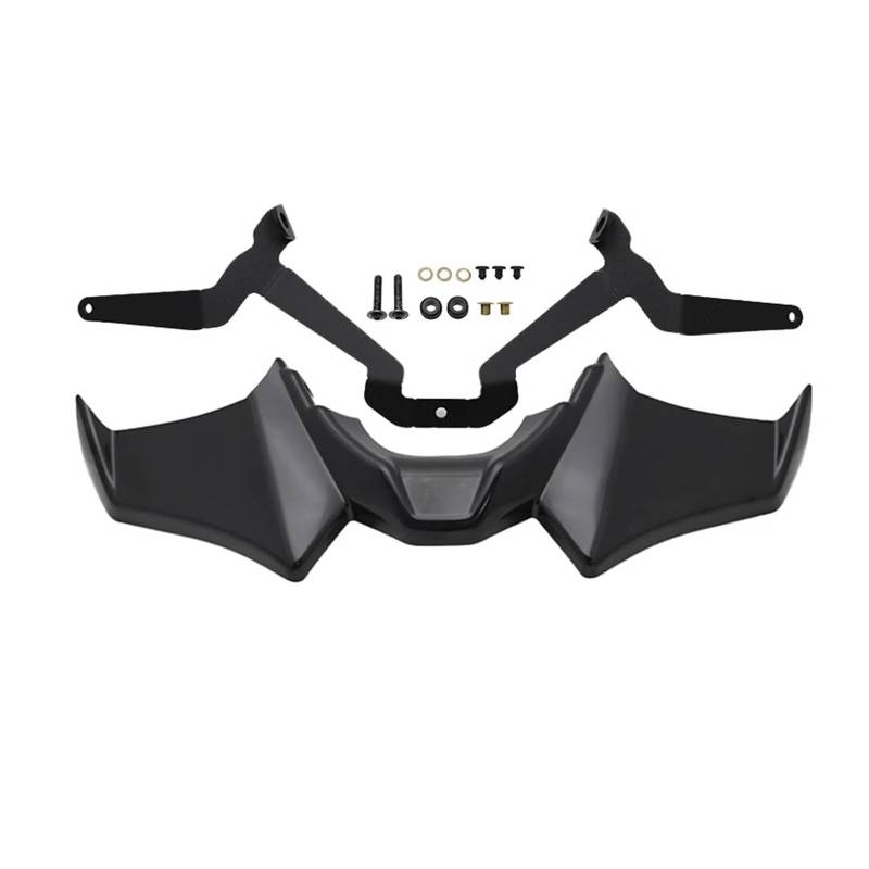 Motorradteile Für MT07 Für MT-07 SP 2021-2024 Motorrad Vorderrad Für Kotflügel Schnabel Nase Kegel Verlängerung Extender Gugel Spoiler Abdeckung Motorrad Vorderspoiler(Schwarz) von OEXRIGRU