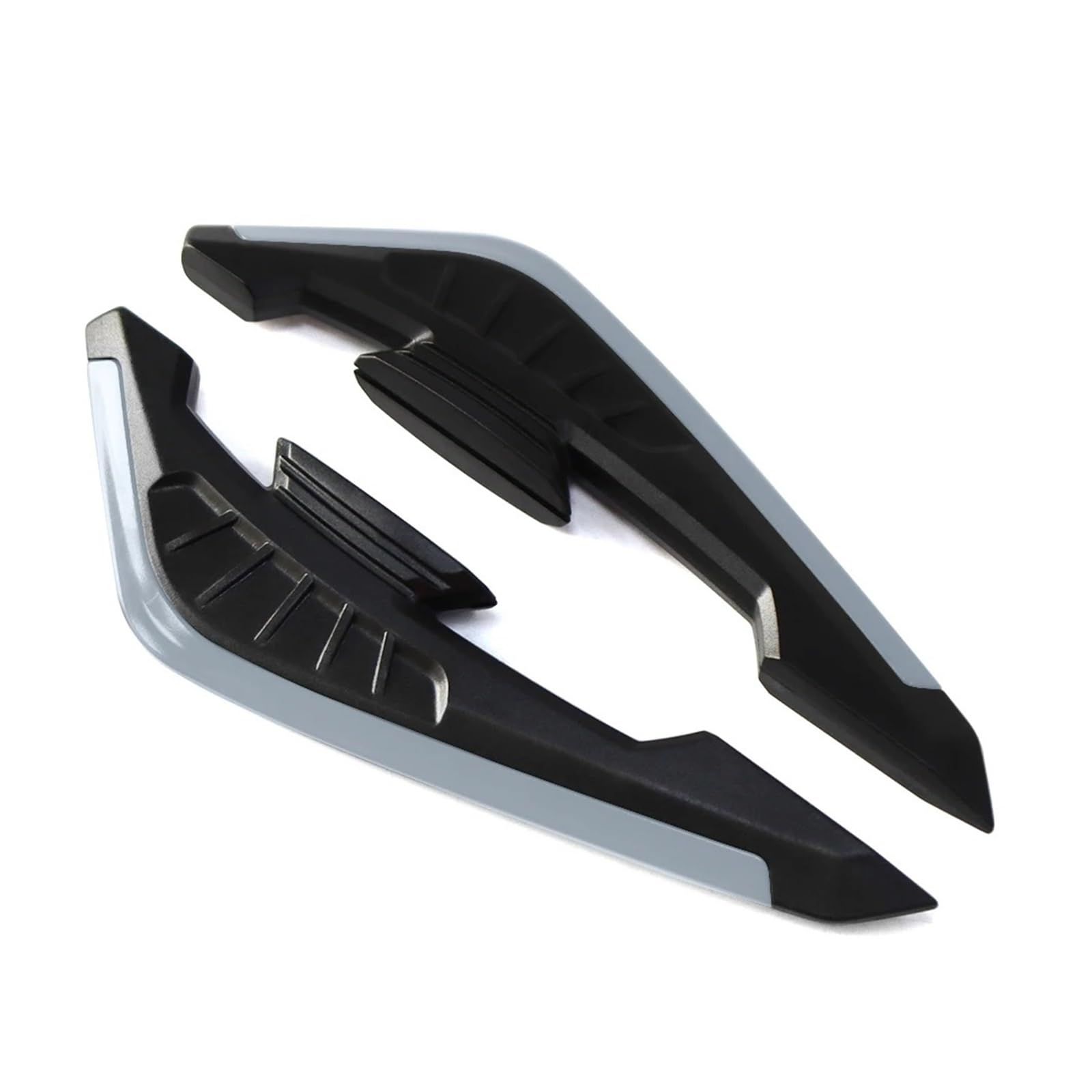 Motorradteile Für NMAX155 2020-2024 Für Turbo 2025 Motorrad Winglet Aerodynamische Spoiler Dynamische Flügel Dekoration Aufkleber Motorrad Vorderspoiler(Gray) von OEXRIGRU