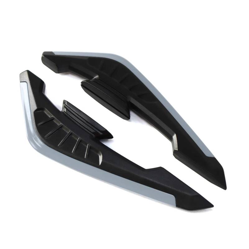 Motorradteile Für NMAX155 2020-2024 Für Turbo 2025 Motorrad Winglet Aerodynamische Spoiler Dynamische Flügel Dekoration Aufkleber Motorrad Vorderspoiler(Gray) von OEXRIGRU