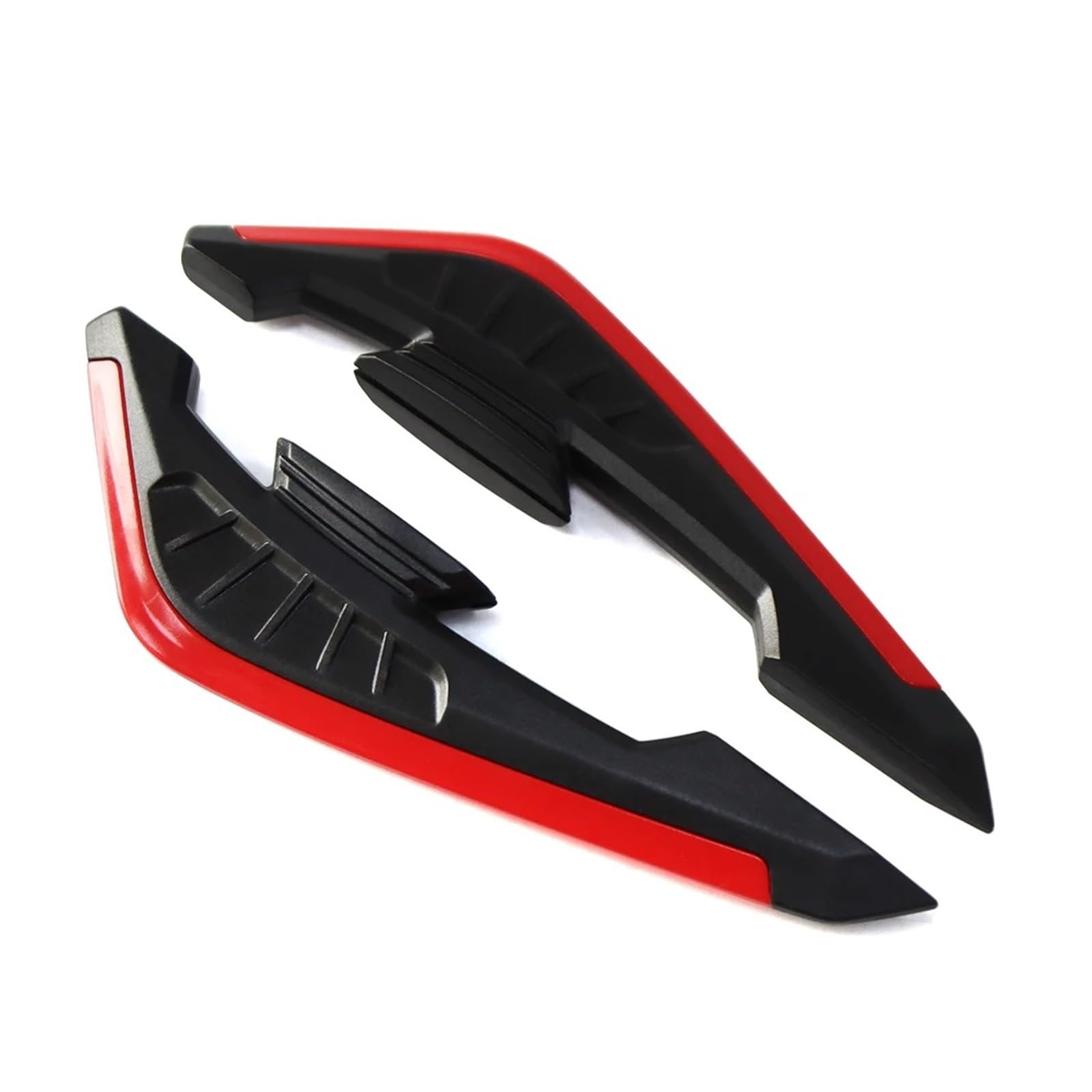 Motorradteile Für NMAX155 2020-2024 Für Turbo 2025 Motorrad Winglet Aerodynamische Spoiler Dynamische Flügel Dekoration Aufkleber Motorrad Vorderspoiler(Red) von OEXRIGRU