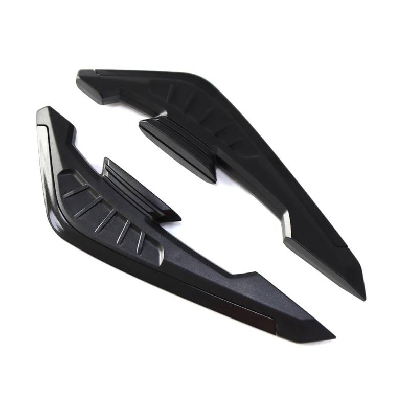 Motorradteile Für NMAX155 2020-2024 Für Turbo 2025 Motorrad Winglet Aerodynamische Spoiler Dynamische Flügel Dekoration Aufkleber Motorrad Vorderspoiler(Schwarz) von OEXRIGRU