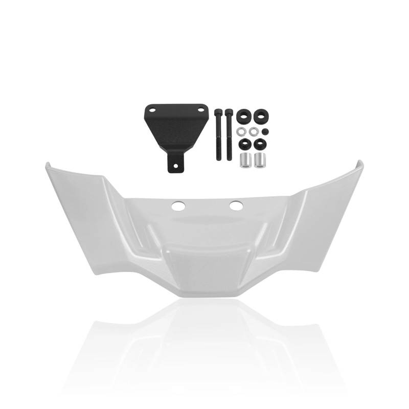 Motorradteile Für S1000R 2021 2022 2023 2024 2025 Abtrieb Nackt Aerodynamische Spoiler Motorrad Winglet Frontal Spoiler Deflektor Motorrad Vorderspoiler(Weiß) von OEXRIGRU