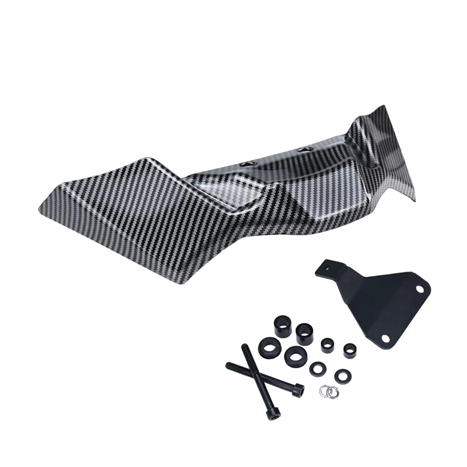 Motorradteile Für S1000R M1000R Nackt Vorne Abtrieb Spoiler Winglet Aerodynamische Flügel Spoiler Motorrad Vorderspoiler(Carbon Fiber Texture) von OEXRIGRU