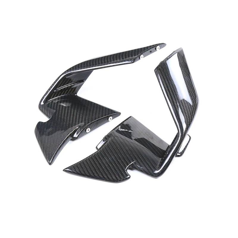 Motorradteile Für S1000RR 2023-2024 3K Dry Carbon Fiber Motorrad Zubehör Winglets Feste Wind Flügel Air Deflektor Spoiler Flanke Motorrad Vorderspoiler von OEXRIGRU