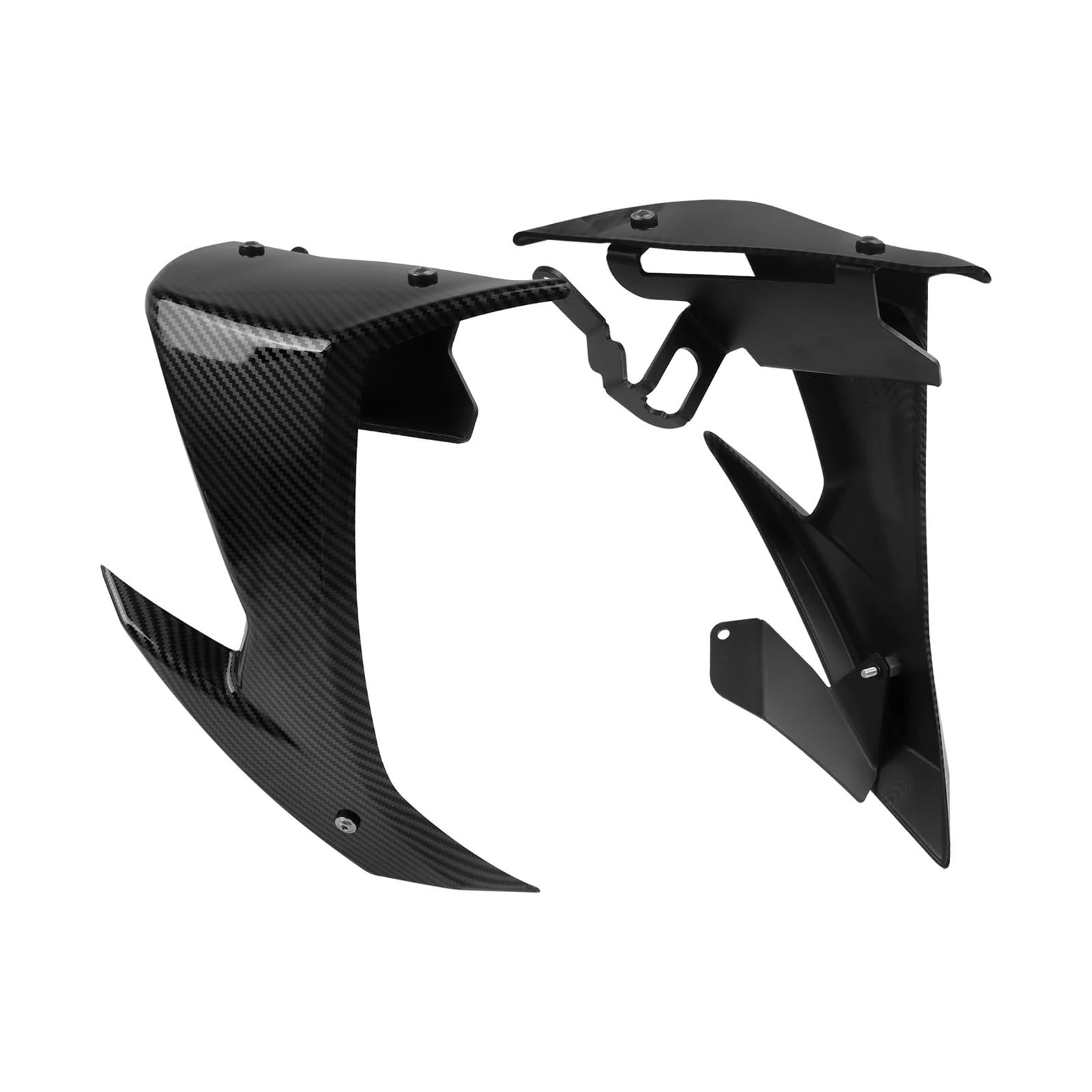 Motorradteile Für Suzuki Für GSX-8S Für GSX8S 2023 2024 2025 Seite Abtrieb Spoiler Winglet Nackt Seite Spoiler Flügel Motorrad Vorderspoiler(Carbon Fiber) von OEXRIGRU