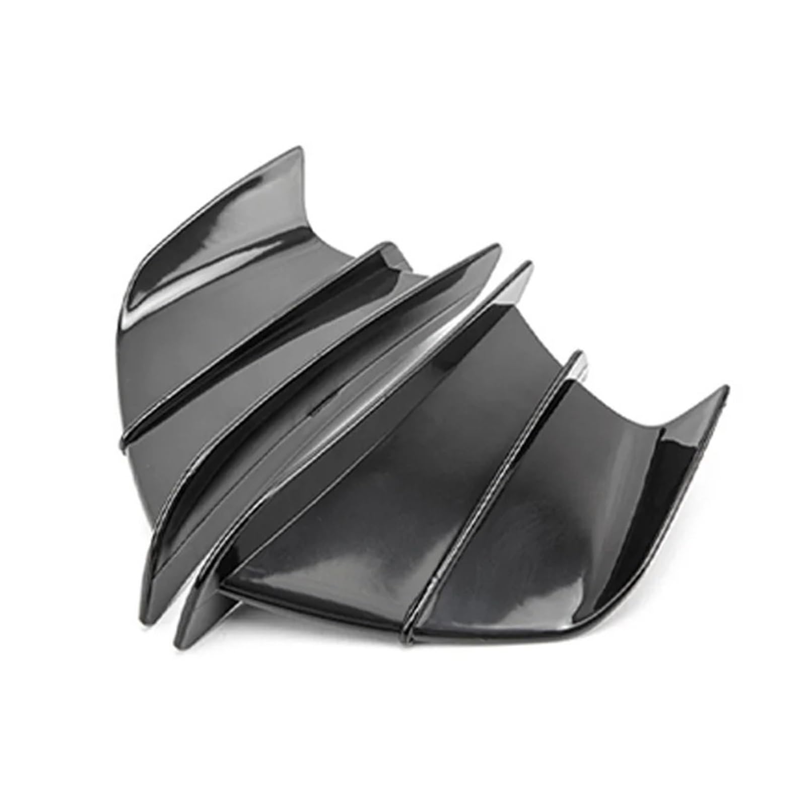 Motorradteile Für YZF-R1 Für YZF-R3 Für YZF-R6 Für YZF-R7 Für YZF-R25 Für YZF R1 R3 R6 R7 R25 Motorrad Spoiler Flügel Aerodynamische Winglet Motorrad Vorderspoiler(Schwarz) von OEXRIGRU
