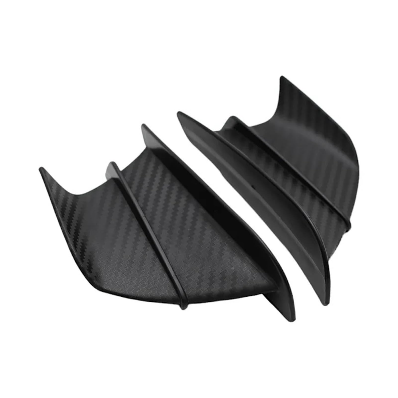 Motorradteile Für YZF-R1 Für YZF-R6 Für YZF-R25 Für YZF R1 R6 R25 ABS Motorrad Winglet Aerodynamischer Seitenflügel Fin Spoiler Motorrad Vorderspoiler(Carbon Look) von OEXRIGRU