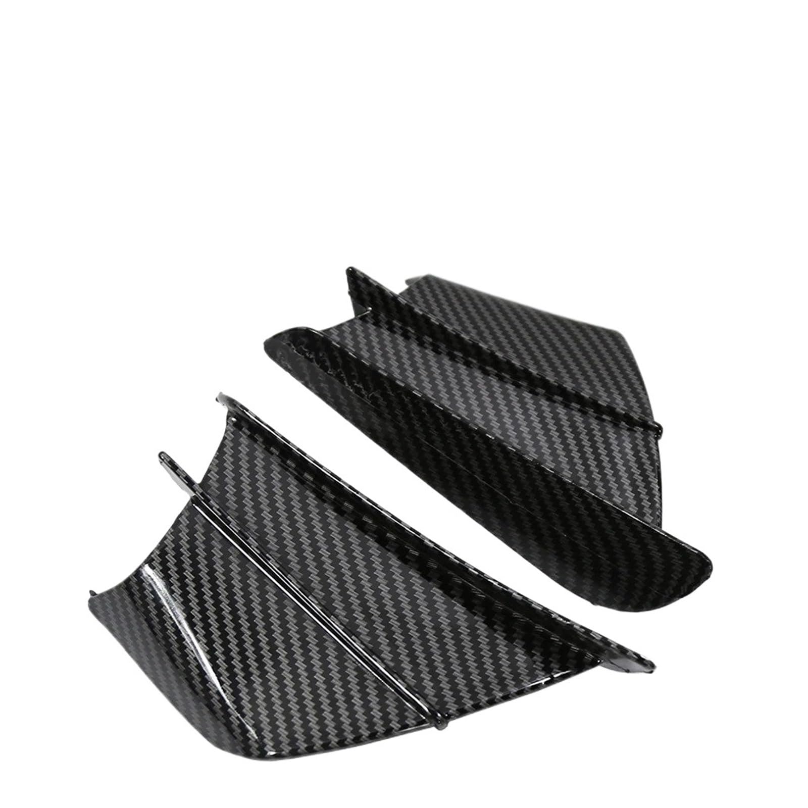 Motorradteile Für YZF R15 R25 R3 R6 R1 FZ1 FZ6 FZ8 Motorrad-Modifikationszubehör Aerodynamischer Festwind-Flügelsatz Spoiler Motorrad Vorderspoiler(Glossy Carbon) von OEXRIGRU