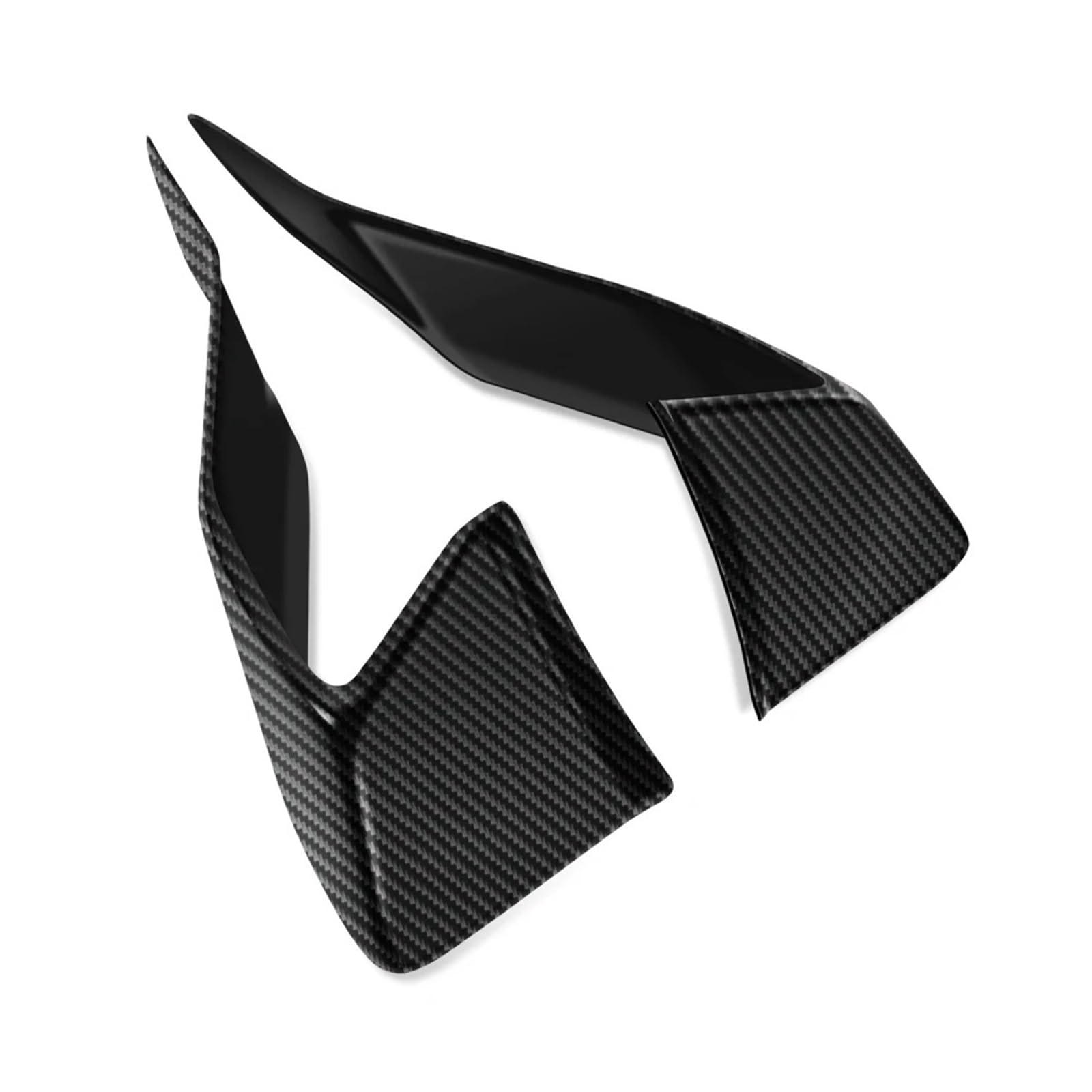 Motorradteile Für YZF-R3 Für YZF-R25 Für YZF R3 R25 2019-2025 Motorrad Sport DownforceNaked Forntal Spoiler Aerodynamische Flügel Deflektor Motorrad Vorderspoiler(Carbon Fiber) von OEXRIGRU
