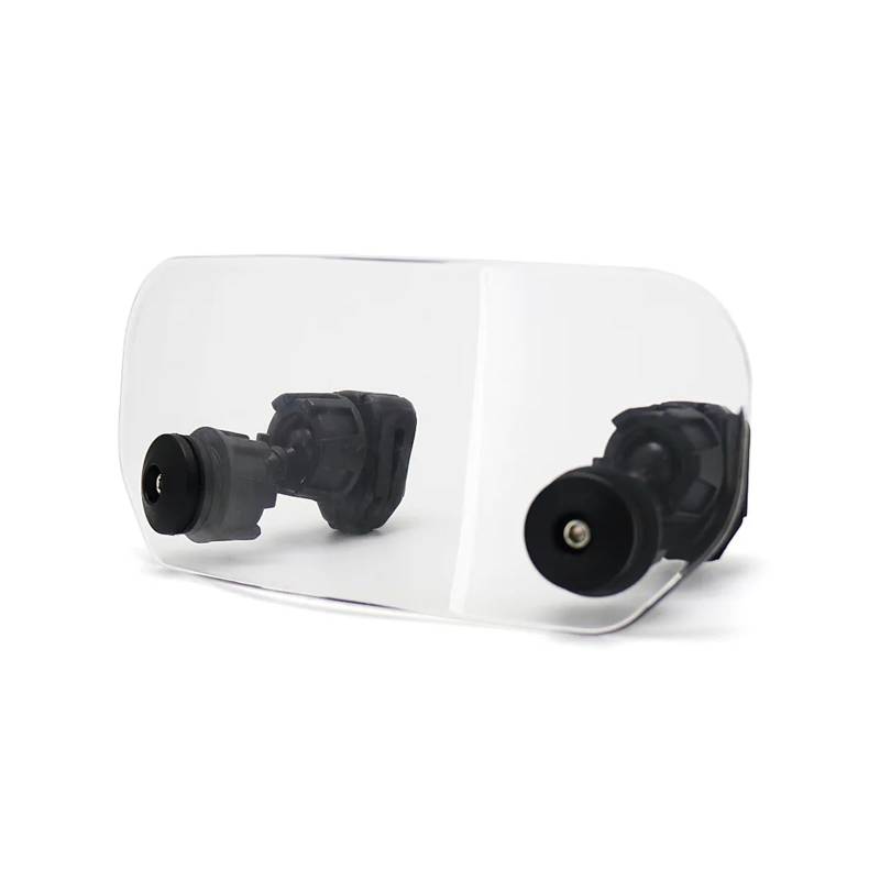 Motorradteile Universal Clamp-On Kleine Windschutzscheibe Extender Deflektor Windschutzscheibe Verlängerung Einstellbare Spoiler Motorrad Vorderspoiler von OEXRIGRU