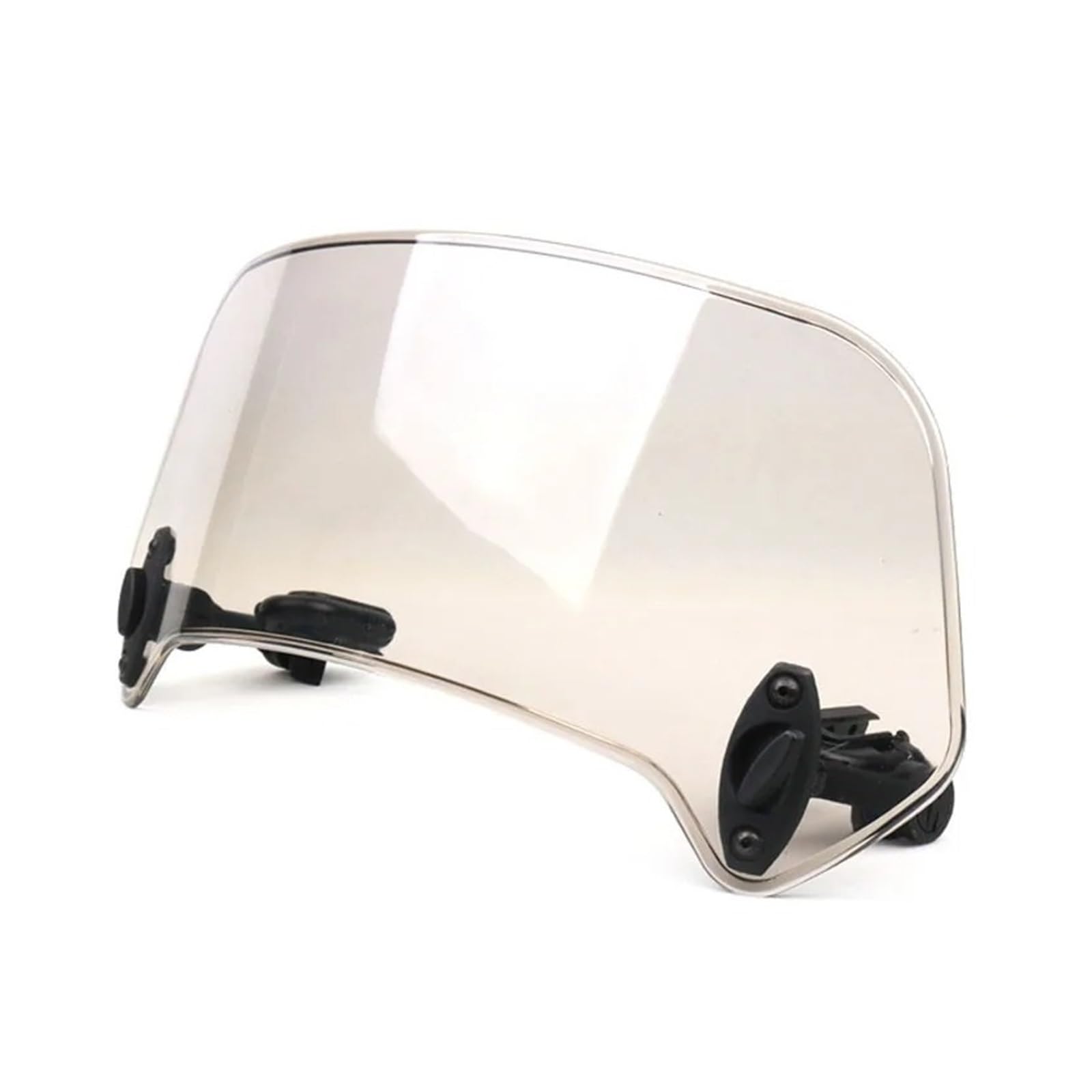 Motorradteile Universal Motorrad Roller Einstellbare Clip Auf Windschutzscheibe Windschutzscheibe Verlängerung Spoiler Windabweiser Motorrad Vorderspoiler(Large Brown) von OEXRIGRU