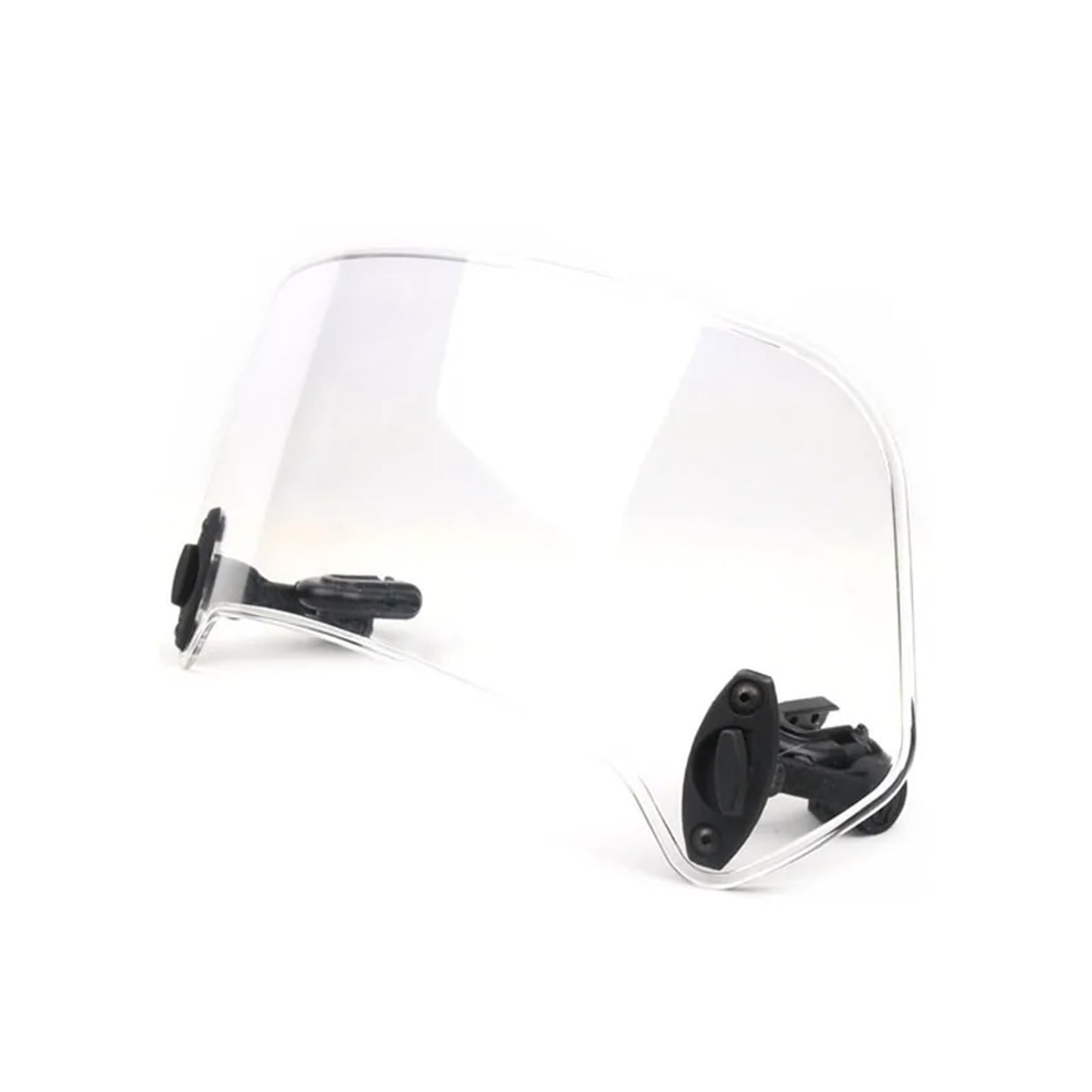 Motorradteile Universal Motorrad Roller Einstellbare Clip Auf Windschutzscheibe Windschutzscheibe Verlängerung Spoiler Windabweiser Motorrad Vorderspoiler(Large transparent) von OEXRIGRU