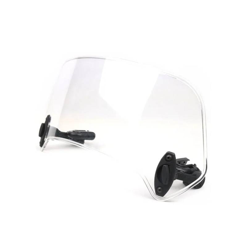Motorradteile Universal Motorrad Roller Einstellbare Clip Auf Windschutzscheibe Windschutzscheibe Verlängerung Spoiler Windabweiser Motorrad Vorderspoiler(Large transparent) von OEXRIGRU