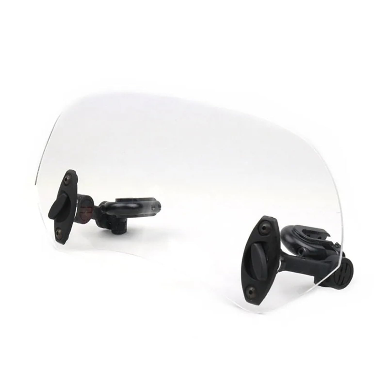 Motorradteile Universal Motorrad Roller Einstellbare Clip Auf Windschutzscheibe Windschutzscheibe Verlängerung Spoiler Windabweiser Motorrad Vorderspoiler(Small transparent) von OEXRIGRU