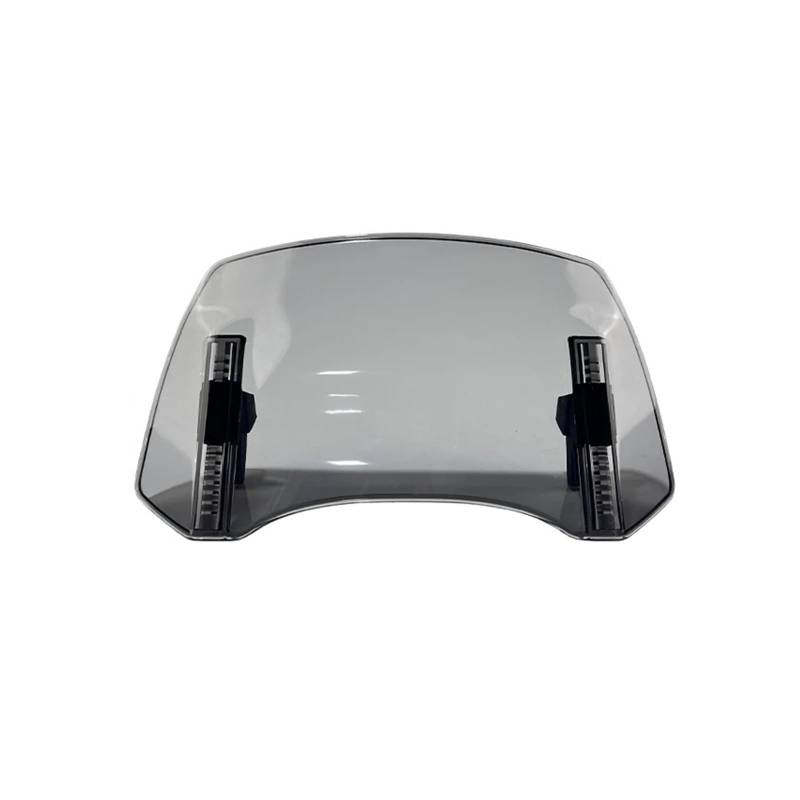 Motorradteile Universal Motorrad Windschutzscheibe Verlängerung Einstellbare Spoiler Clamp-Auf Windschutzscheibe Deflektor Motorrad Vorderspoiler(Style A-Gray) von OEXRIGRU