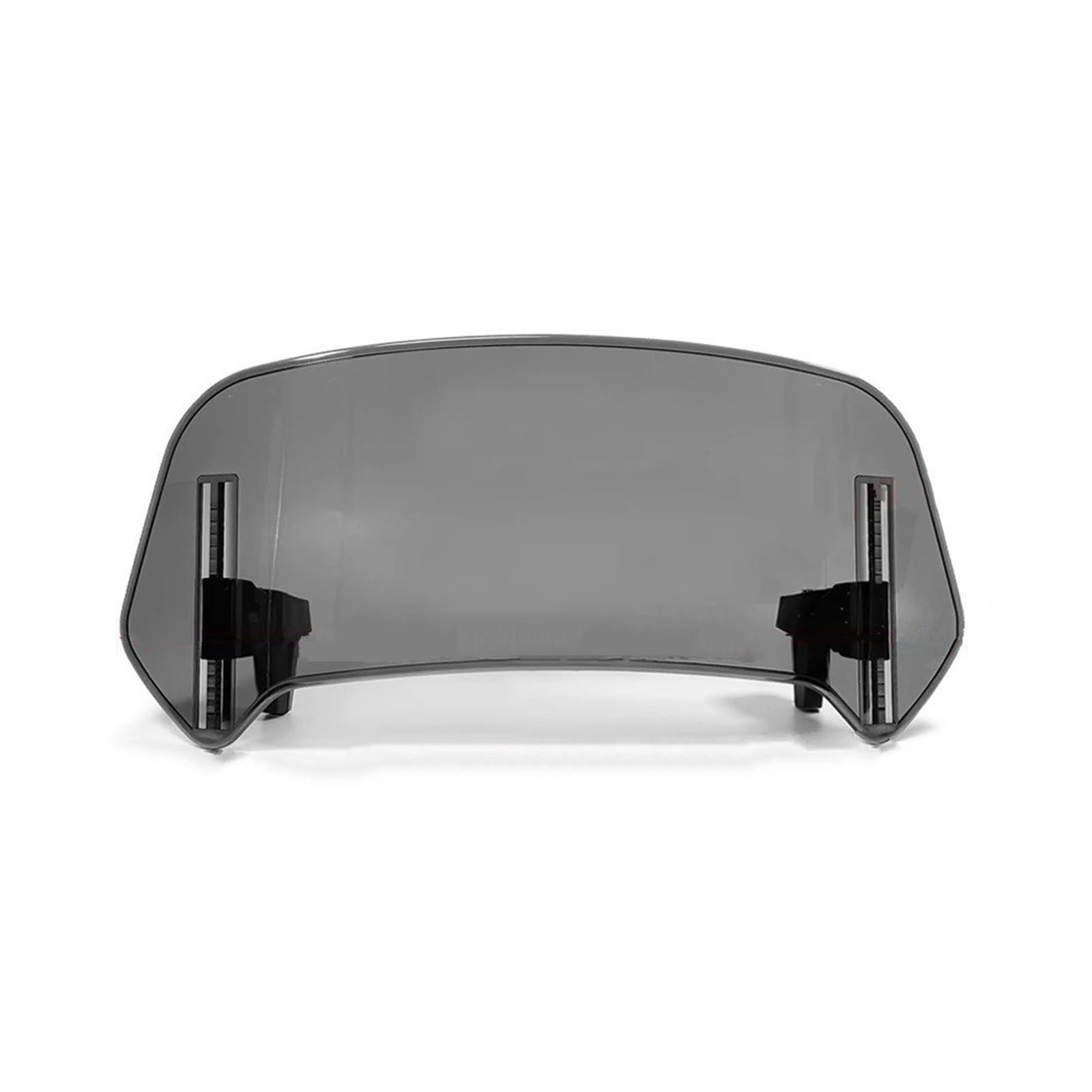 Motorradteile Windschutzscheibe Universal Clamp-On Kleine Deflektor Windschutzscheibe Verlängerung Einstellbare Spoiler Motorrad Vorderspoiler(Style B Gray) von OEXRIGRU