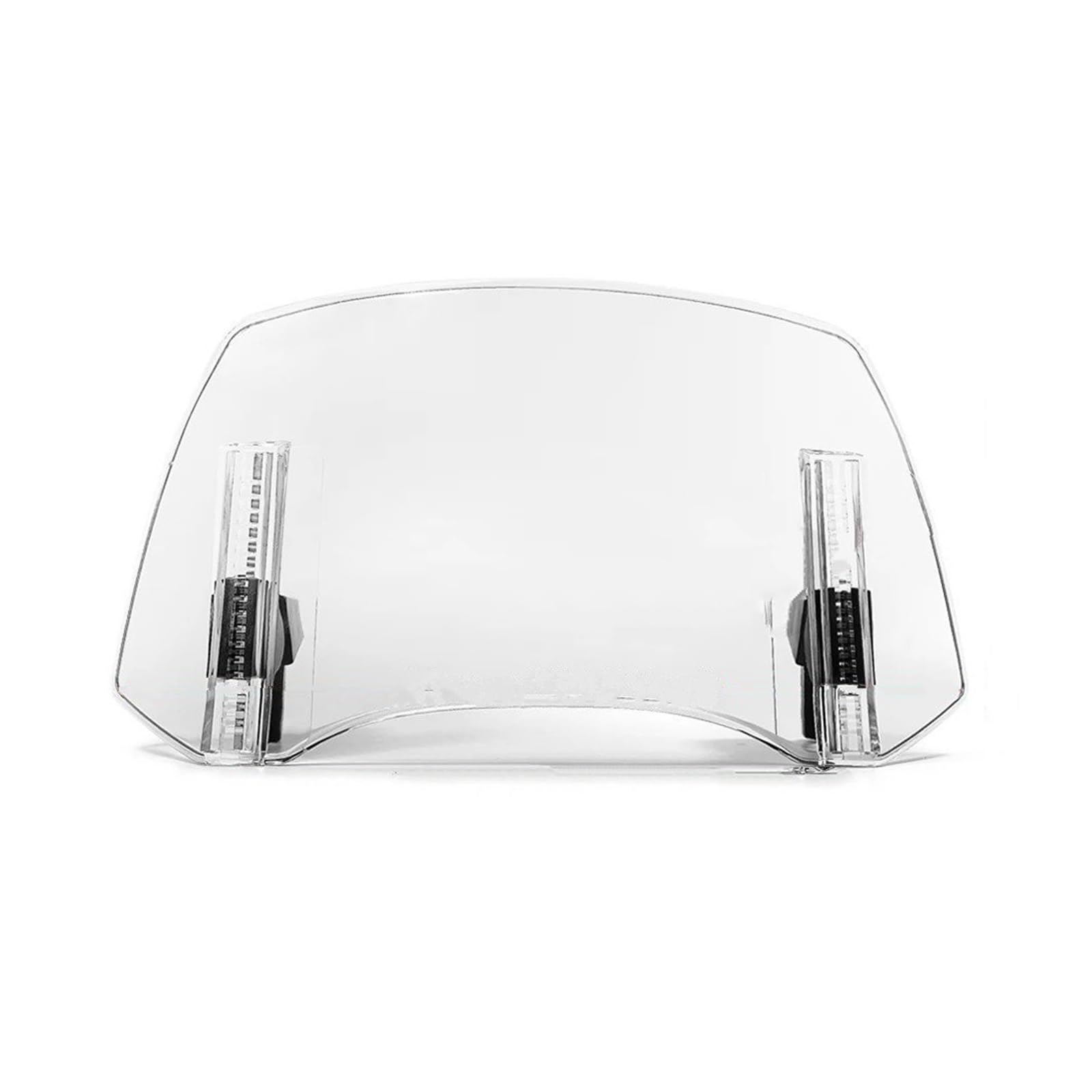 Motorradteile Windschutzscheibe Universal Clamp-On Kleine Deflektor Windschutzscheibe Verlängerung Einstellbare Spoiler Motorrad Vorderspoiler(Style C Clear) von OEXRIGRU