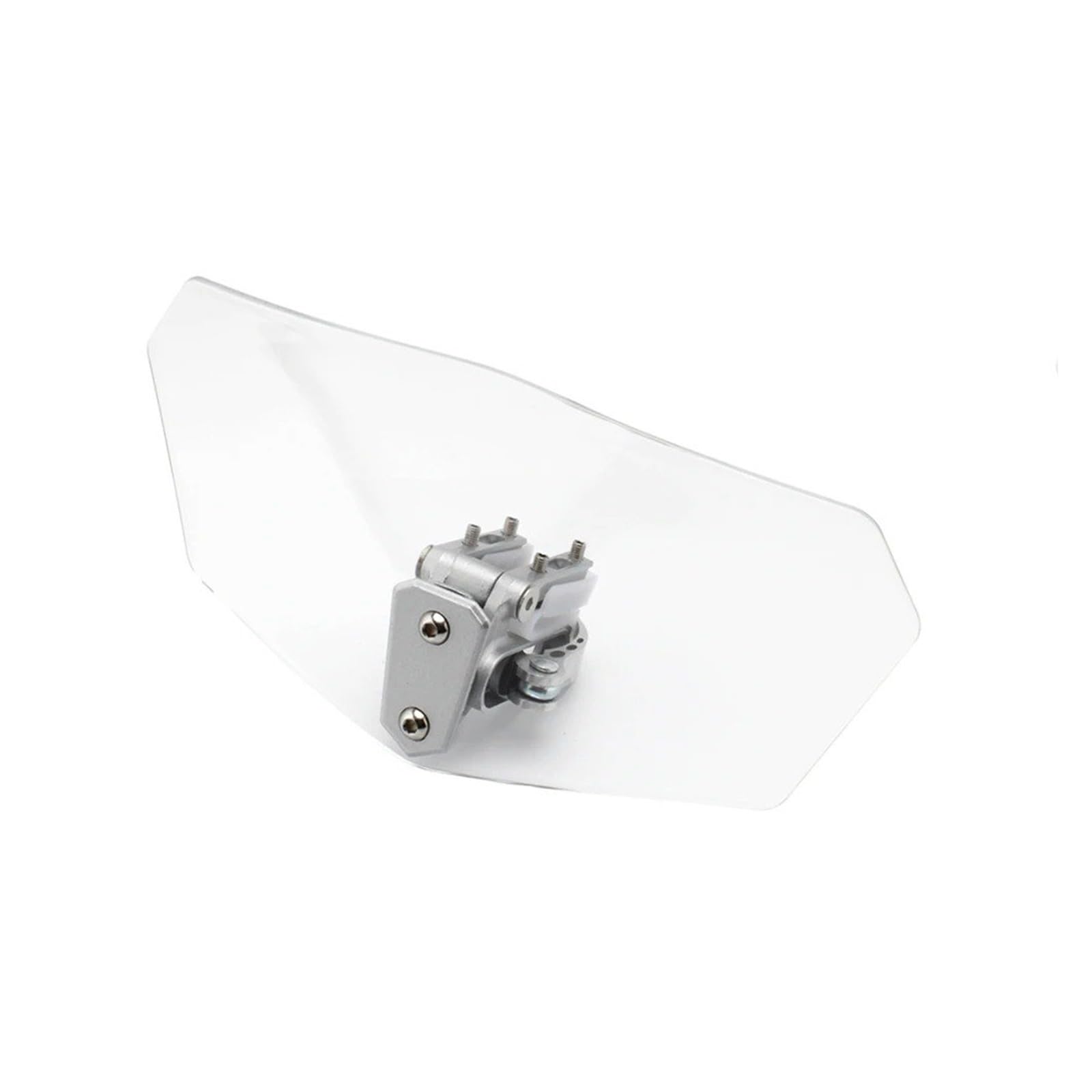 Motorradteile Windschutzscheibe Universal Clamp-On Kleine Deflektor Windschutzscheibe Verlängerung Einstellbare Spoiler Motorrad Vorderspoiler(Style G Clear) von OEXRIGRU