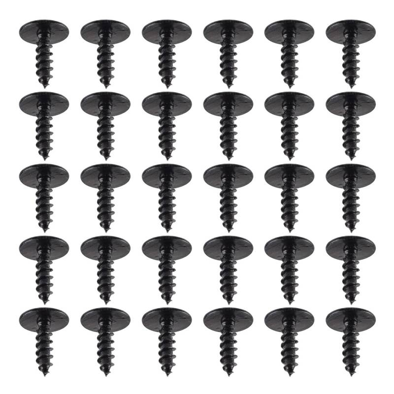 Schmutzfänger Für A4 A3 A5 A6 A7 A8 Q5 Auto Motor Unter Abdeckung Spritzschutz Selbstschneidende Schrauben 5mm Schwarz Schraube 30 Stück Spritzschutz von OEXRIGRU