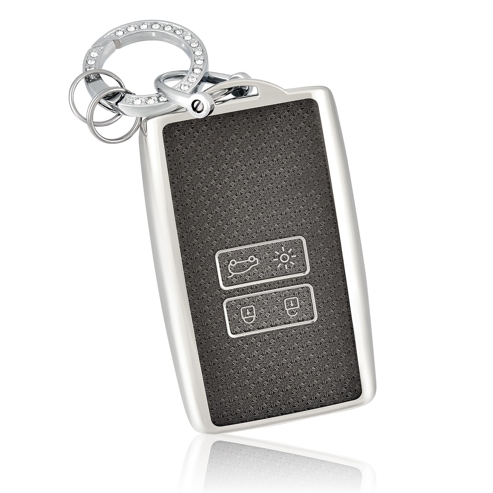 OFF WE GO Autoschlüssel Hülle Schlüsselhülle Cover für Renault Clio Captur Dacia Duster Scenic Kadjar Megane Talisman Koleos Espace Arcan Schlüsselcover Schlüssel Gehäuse mit Schlüsselanhänge, Schwarz OFF WE GO Autoschlüssel Hülle Schlüsselhülle Cover für Renault Clio Captur Dacia Duster Scenic Kadjar Megane Talisman Koleos Espace Arcan Schlüsselcover Schlüssel Gehäuse mit Schlüsselanhänge, Schwarz von OFF WE GO