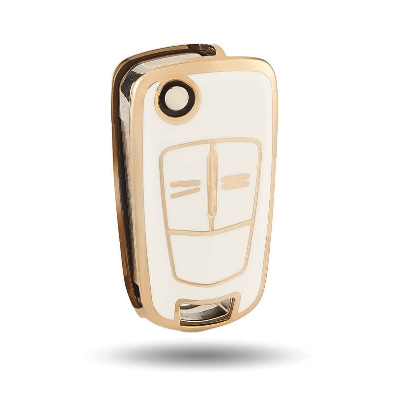 OFFCURVE Autoschlüssel Hülle Schlüsselhülle, Schlüsselcover TPU Autoschlüssel Schutzhülle 2 Tasten für Opel Vauxhall Astra Zafira Adam Insignia Mokka Corsa Signum Tigra Meriva von OFFCURVE