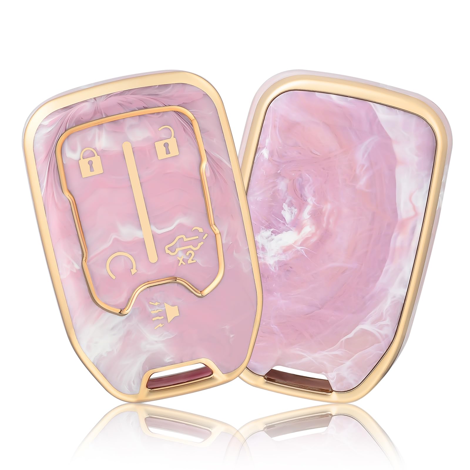 OFFCURVE Kompatibel mit GMC Schlüsselanhänger-Hülle für Chevy Suburban Tahoe Terrain Acadia Yukon Silverado GMC Sierra 1500 2500HD 3500HD Autozubehör Smart Key Protector Pink/Muster Zufällige OFFCURVE Kompatibel mit GMC Schlüsselanhänger-Hülle für Chevy Suburban Tahoe Terrain Acadia Yukon Silverado GMC Sierra 1500 2500HD 3500HD Autozubehör Smart Key Protector Pink/Muster Zufällige von OFFCURVE