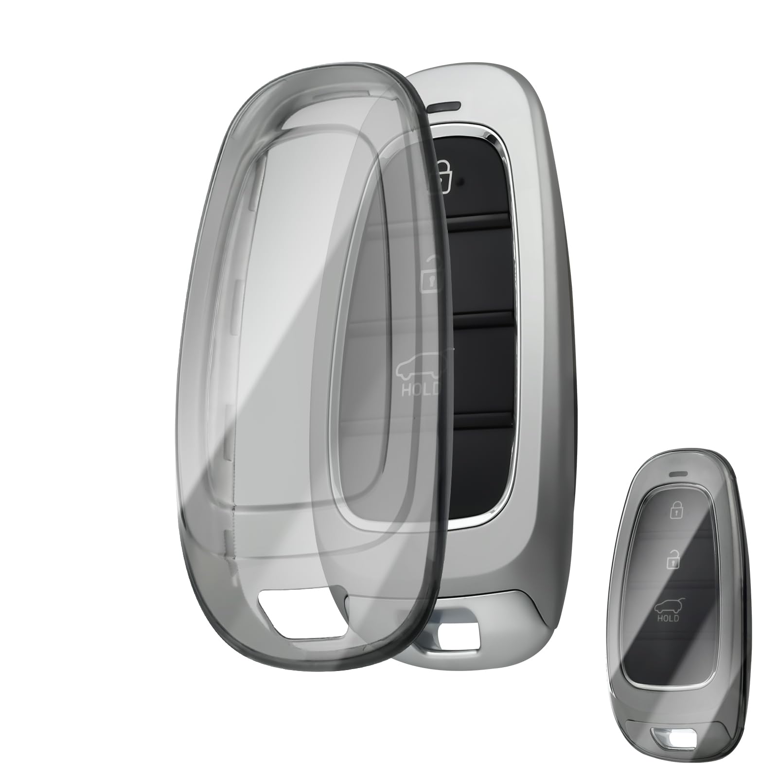 OFFCURVE Schlüsselhülle Transparent Autoschlüssel Hülle, Schlüsselcover Schlüsselgehäuse für Hyundai Tucson NX4 Ioniq 5 Santa Fe TM Sonata DN8 Nexo Solaris Grandeur Kona Azera i10 i30 OFFCURVE Schlüsselhülle Transparent Autoschlüssel Hülle, Schlüsselcover Schlüsselgehäuse für Hyundai Tucson NX4 Ioniq 5 Santa Fe TM Sonata DN8 Nexo Solaris Grandeur Kona Azera i10 i30 von OFFCURVE