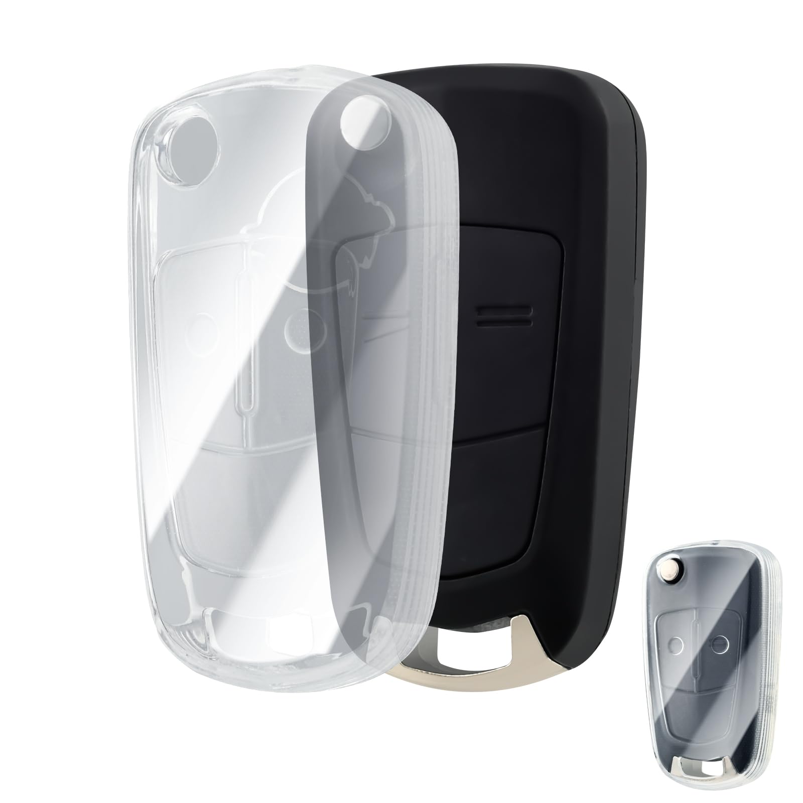 OFFCURVE Schlüsselhülle Transparent Autoschlüssel Hülle, Schlüsselcover Schlüsselgehäuse für Opel Vauxhall Astra Zafira Adam Insignia Mokka Corsa Signum Tigra Meriva OFFCURVE Schlüsselhülle Transparent Autoschlüssel Hülle, Schlüsselcover Schlüsselgehäuse für Opel Vauxhall Astra Zafira Adam Insignia Mokka Corsa Signum Tigra Meriva von OFFCURVE