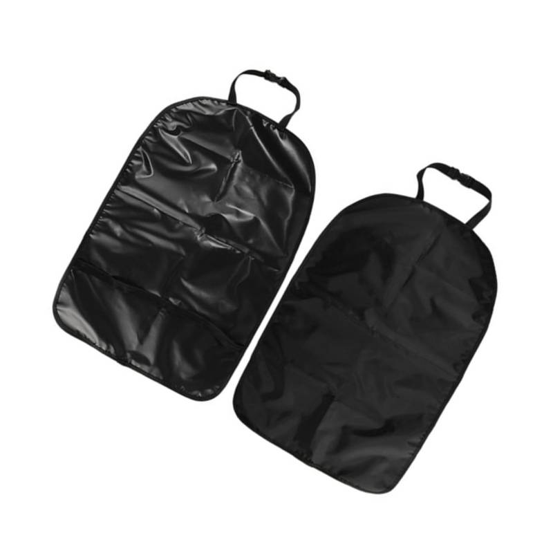 OFFIGAM Kickpad Autositzpolster Autositze Matten trete Zubehör Rücksitz-Organizer für Autositzschutz Unterlage Zurück kindersitz Kindertrittmatte fürs Auto Schwarz von OFFIGAM