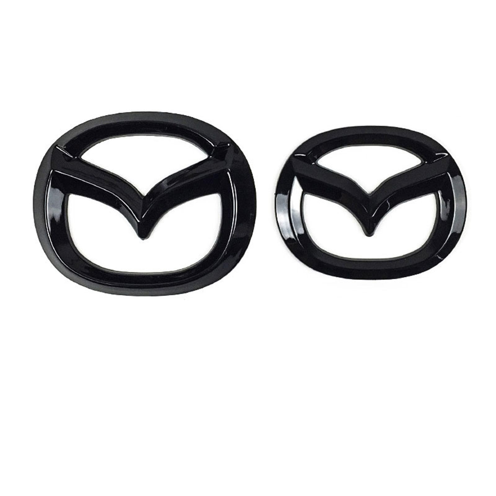 Aufkleber Logo Badge für Mazda 6, Auto Logo Aufkleber,Auto 3D Aufkleber-Aufklebern,Auto Zubehör,Buchstaben Wort Emblem-Aufkleber,Auto Zubehör,A Bright Black von OFFT