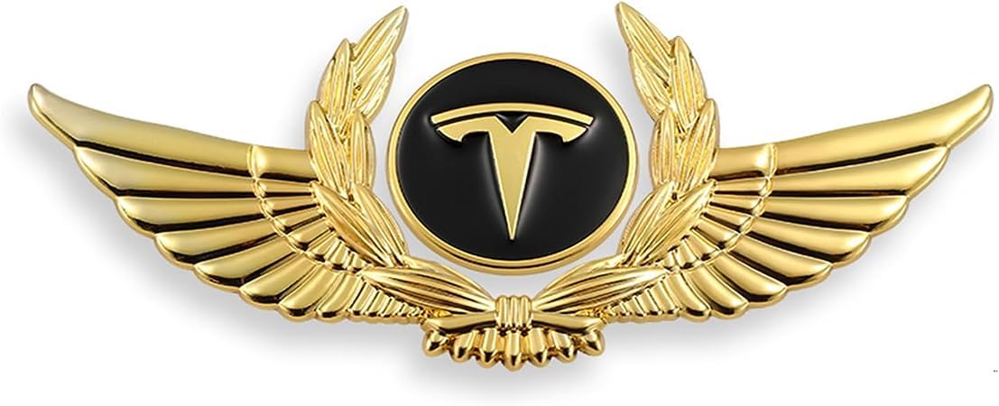Aufkleber Logo Badge für Tesla Model3/Y/S/X, Auto Logo Aufkleber,Auto 3D Aufkleber-Aufklebern,Auto Zubehör,Buchstaben Wort Emblem-Aufkleber,Auto Zubehör,A von OFFT
