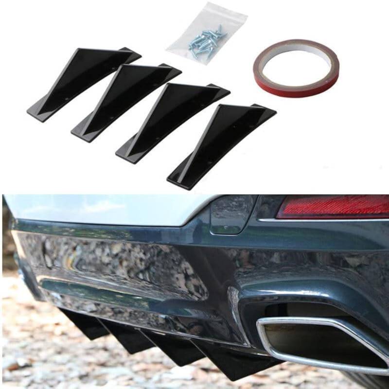 4 Stück Auto Shark Heckdiffusorflossen, für Hyundai Tucson N-Line NX4 2021-2023 2024 2025 Auto Mini Schwanz Spoiler Flügel Kann zur Dekoration der Fahrzeugstabilität verwendet Werden von OFLDCFR